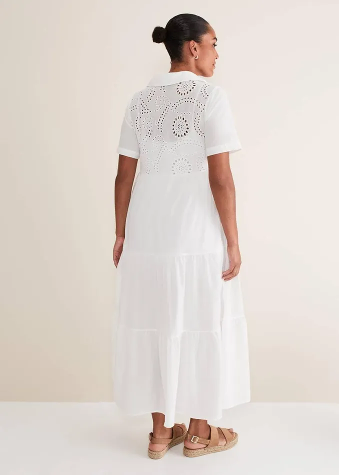 Phase Eight Dresses Alys Shirt Midaxi Dress White 8211 Women