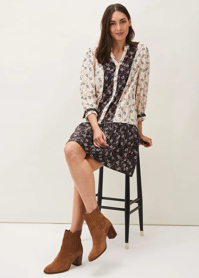 Phase Eight Dresses Buttercup Floral Dress Creamblack 8211 Women