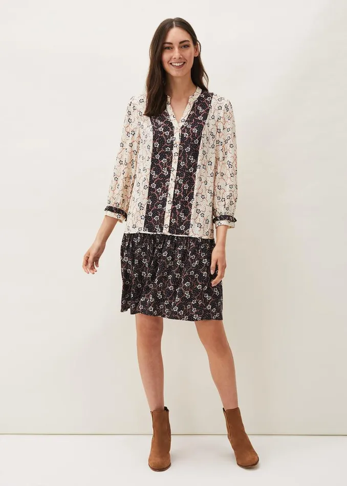 Phase Eight Dresses Buttercup Floral Dress Creamblack 8211 Women