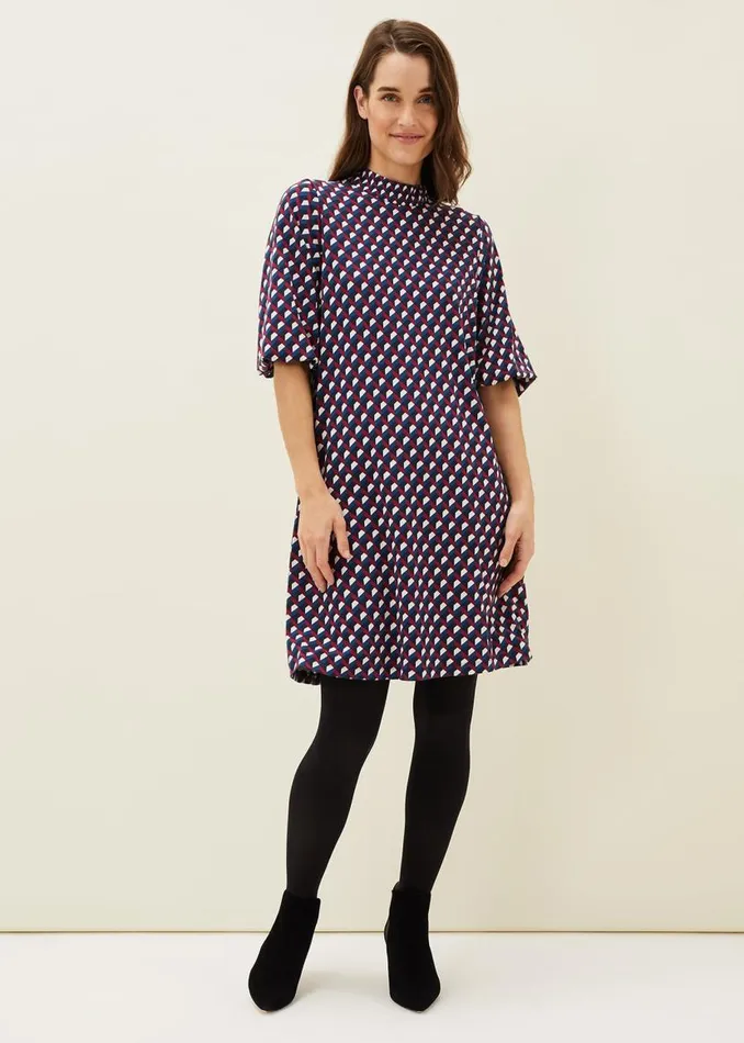Phase Eight Dresses Cathye Geometric Print Tunic Dress Multicoloured 8211 Women Phase Eight Dresses Cathye Geometric Print Tunic Dress Multicoloured 8211 Women