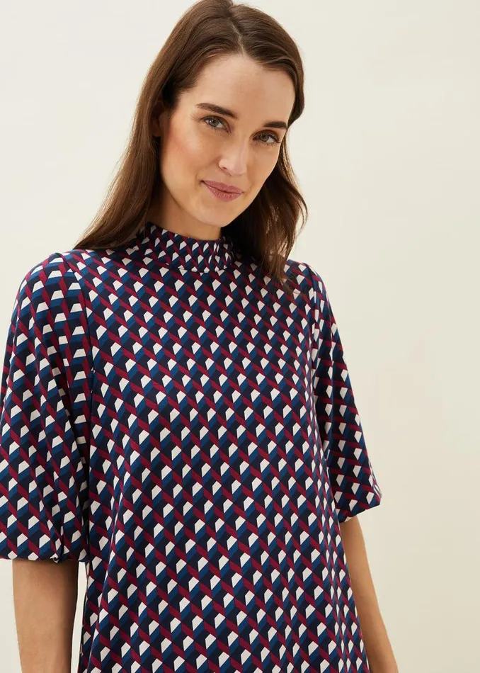 Phase Eight Dresses Cathye Geometric Print Tunic Dress Multicoloured 8211 Women Phase Eight Dresses Cathye Geometric Print Tunic Dress Multicoloured 8211 Women