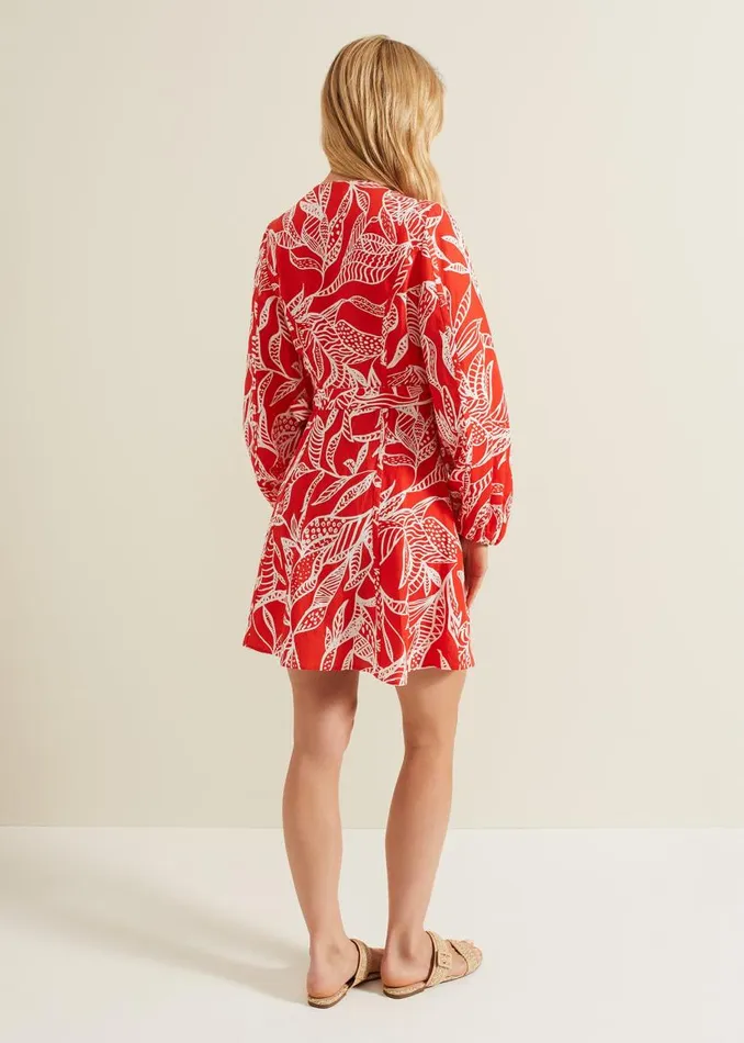Phase Eight Dresses Charlotte Red Wrap Mini Dress Red 8211 Women