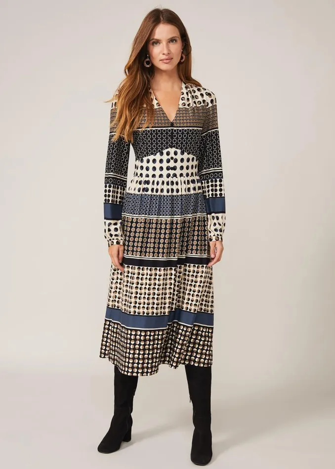 Phase Eight Dresses Jacinta Spot Print Dress Black Multi 8211 Women