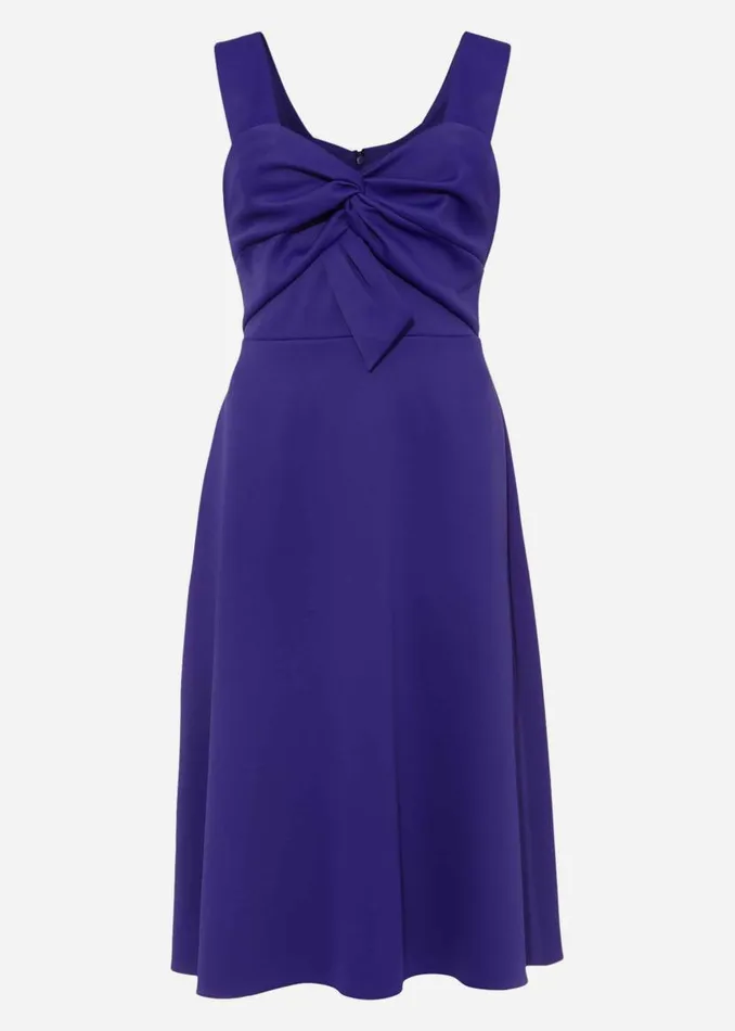 Phase Eight Dresses Jadine Bow Fit and Flare Dress Electric Blue 8211 Women
