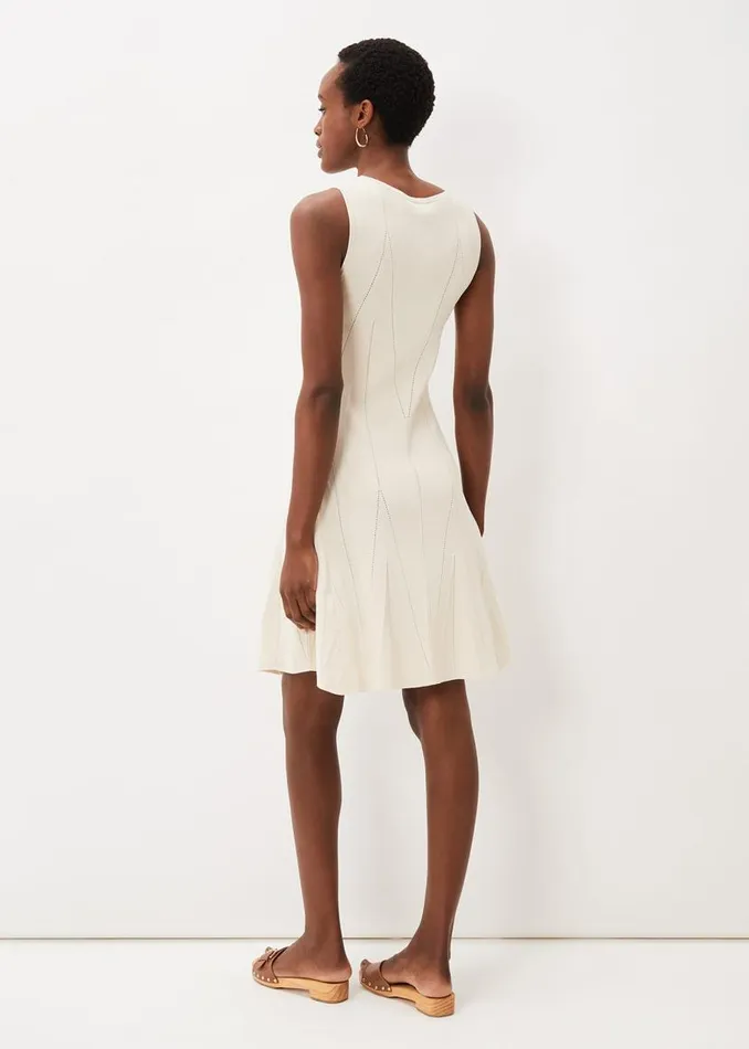 Phase Eight Dresses Jaya Stitch Detail Dress Buttermilk 8211 Women