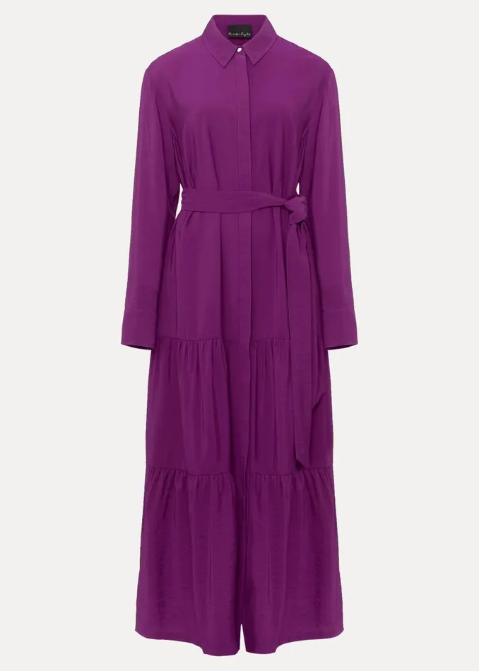 Phase Eight Dresses Jayden Purple Shirt Midaxi Dress Purple 8211 Women