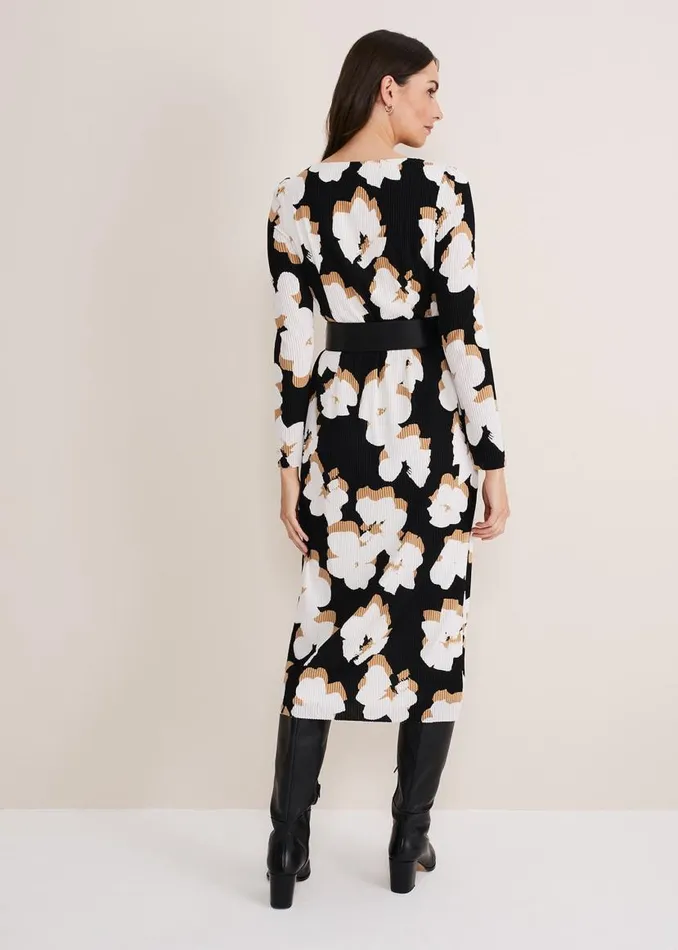 Phase Eight Dresses Kinzlee Printed Jersey Dress Blackivory 8211 Women