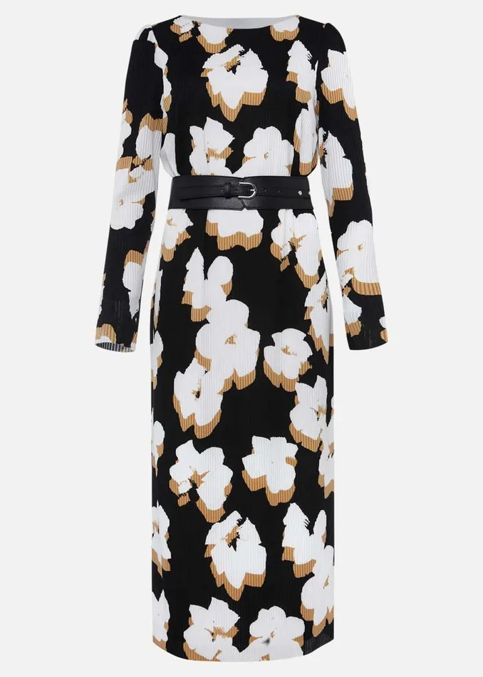 Phase Eight Dresses Kinzlee Printed Jersey Dress Blackivory 8211 Women