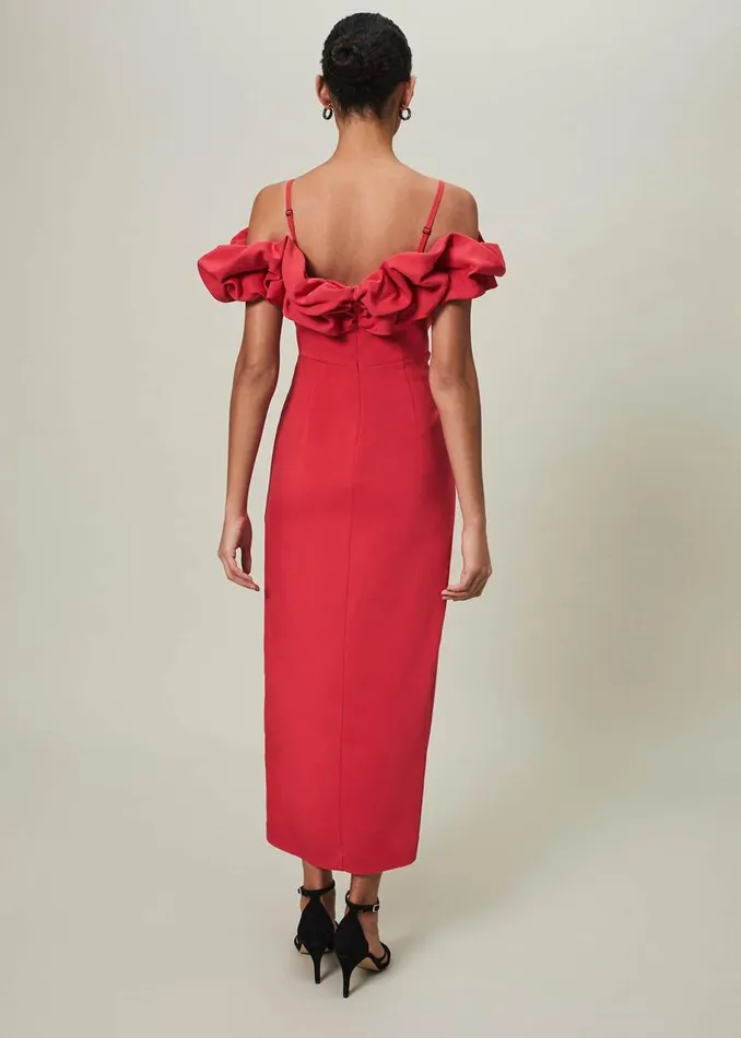 Phase Eight Dresses Mallory Off The Shoulder Midaxi Dress Raspberry 8211 Women Phase Eight Dresses Mallory Off The Shoulder Midaxi Dress Raspberry 8211 Women