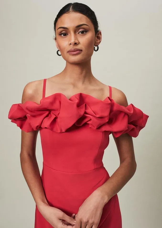 Phase Eight Dresses Mallory Off The Shoulder Midaxi Dress Raspberry 8211 Women Phase Eight Dresses Mallory Off The Shoulder Midaxi Dress Raspberry 8211 Women