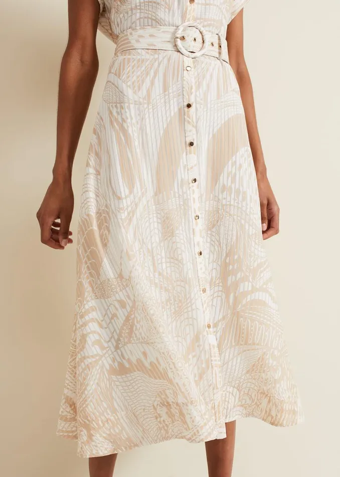 Phase Eight Dresses Mandi Abstract Stripe Shirt Dress Neutral 8211 Women