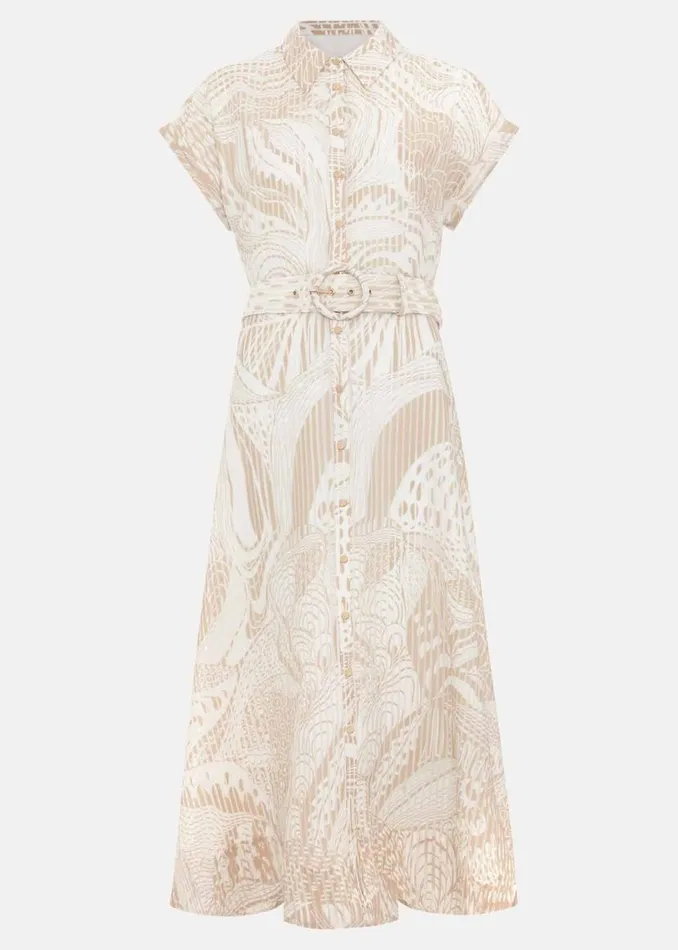 Phase Eight Dresses Mandi Abstract Stripe Shirt Dress Neutral 8211 Women
