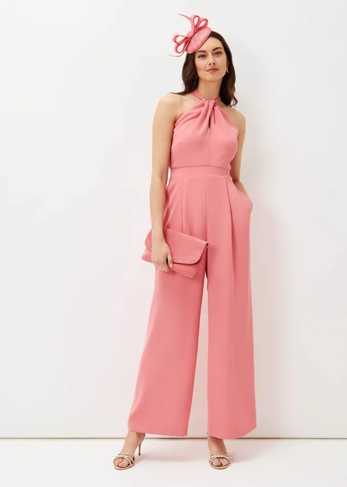 Phase Eight Dresses Mellany Wide Leg Jumpsuit Watermelon 8211 Women