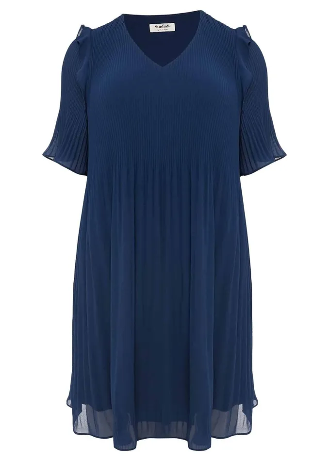 Phase Eight Dresses Monika Pleated Dress Teal 8211 Women