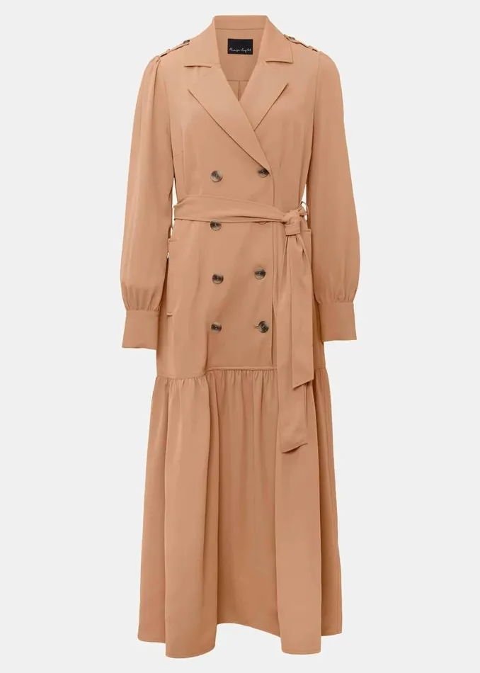 Phase Eight Dresses Morgan Trench Midi Dress Camel 8211 Women