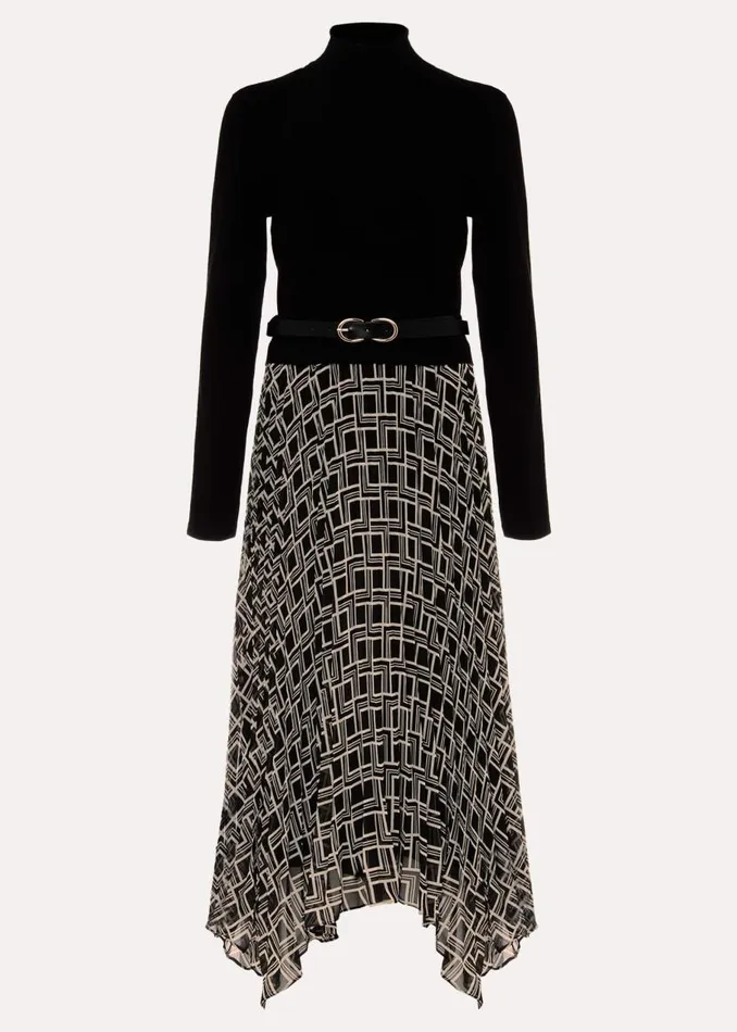 Phase Eight Dresses Petite Carle Fine Knit Geometric Dress Multicoloured 8211 Women Phase Eight Dresses Petite Carle Fine Knit Geometric Dress Multicoloured 8211 Women