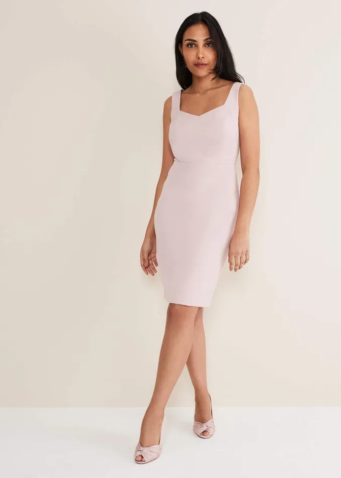 Phase Eight Dresses Petite Isabella Lace Midi Dress Antique Rose 8211 Women