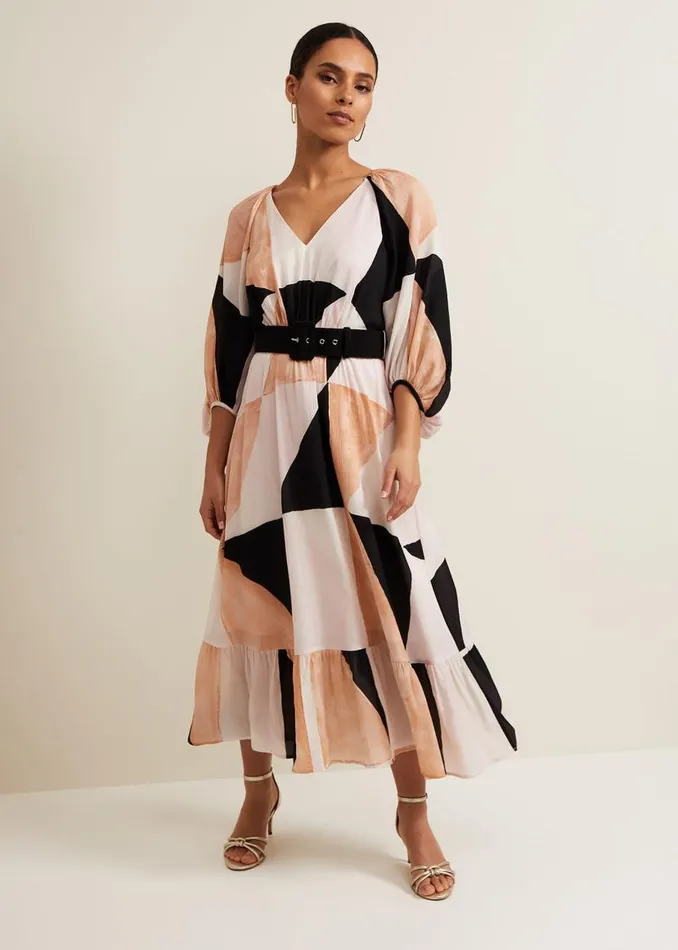 Phase Eight Dresses Petite Sophia Colour Block Belted Dress Multicoloured 8211 Women Phase Eight Dresses Petite Sophia Colour Block Belted Dress Multicoloured 8211 Women