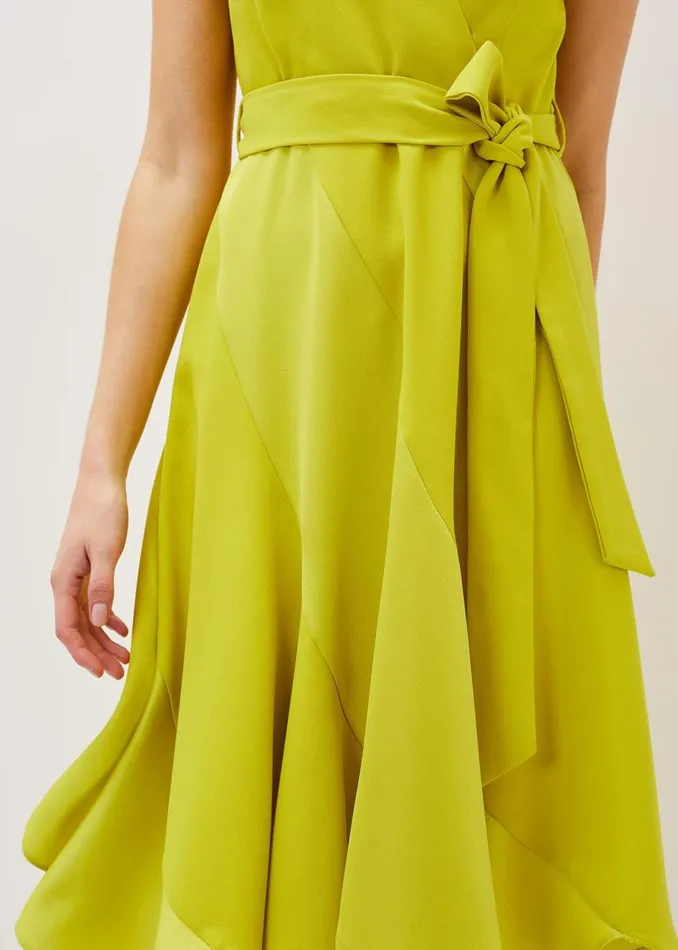 Phase Eight Dresses Philis Panelled Dress Lime 8211 Women
