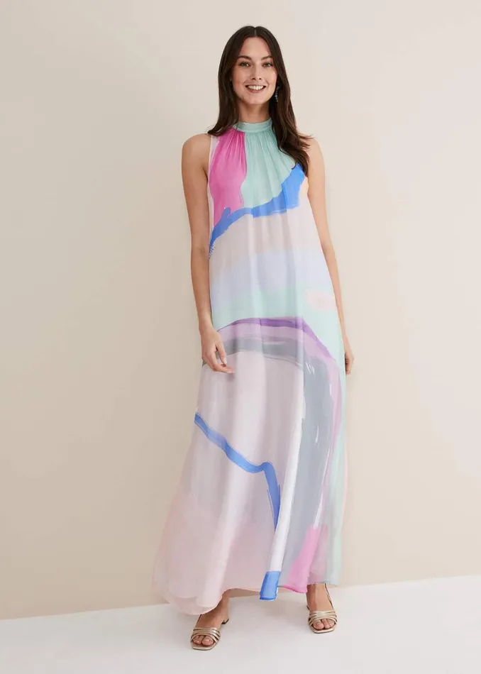 Phase Eight Dresses Ronnie Abstract Maxi Dress Multicoloured 8211 Women