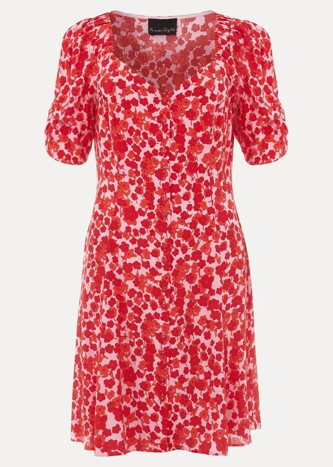 Phase Eight Dresses Sheryl Floral Tea Dress Pinkred 8211 Women