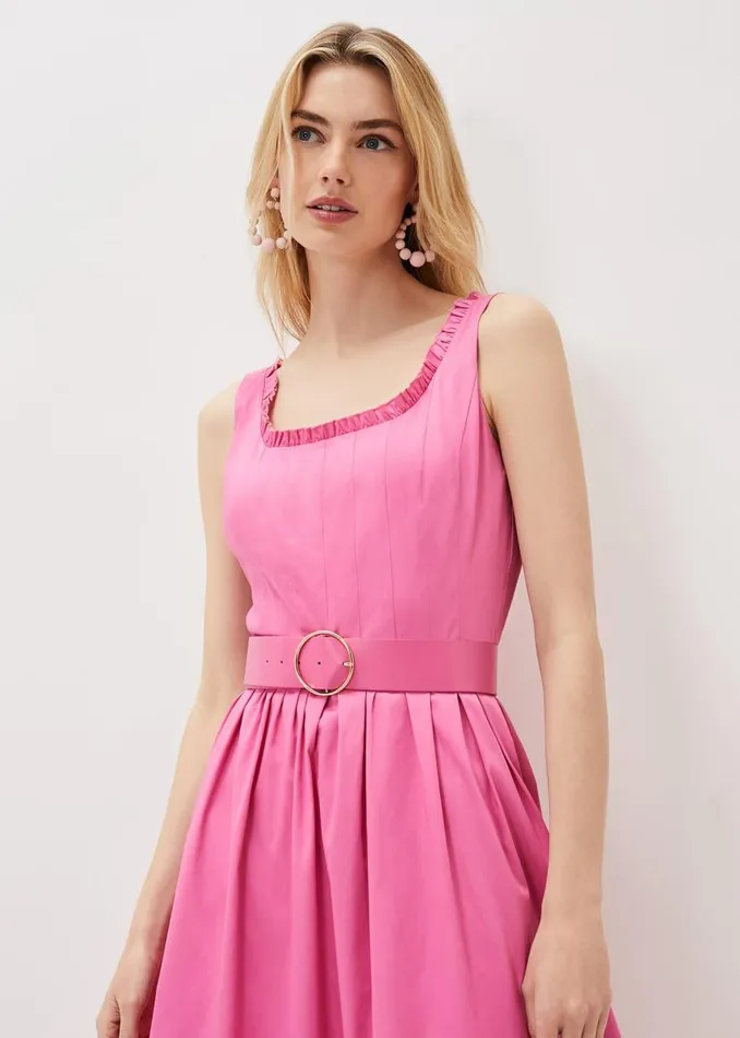 Phase Eight Dresses Tanya Belted Midaxi Dress Candy Pink 8211 Women