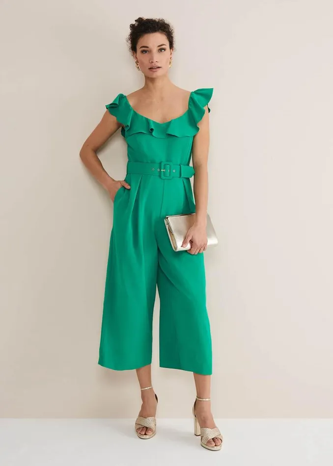 Phase Eight Dresses Tazanna Jumpsuit Grass Green 8211 Women