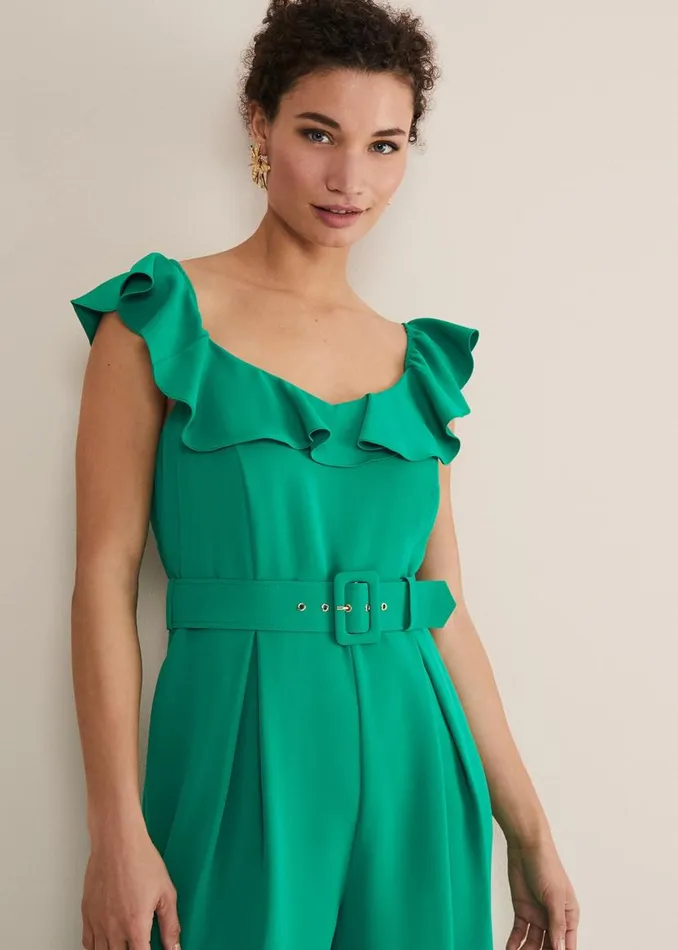 Phase Eight Dresses Tazanna Jumpsuit Grass Green 8211 Women