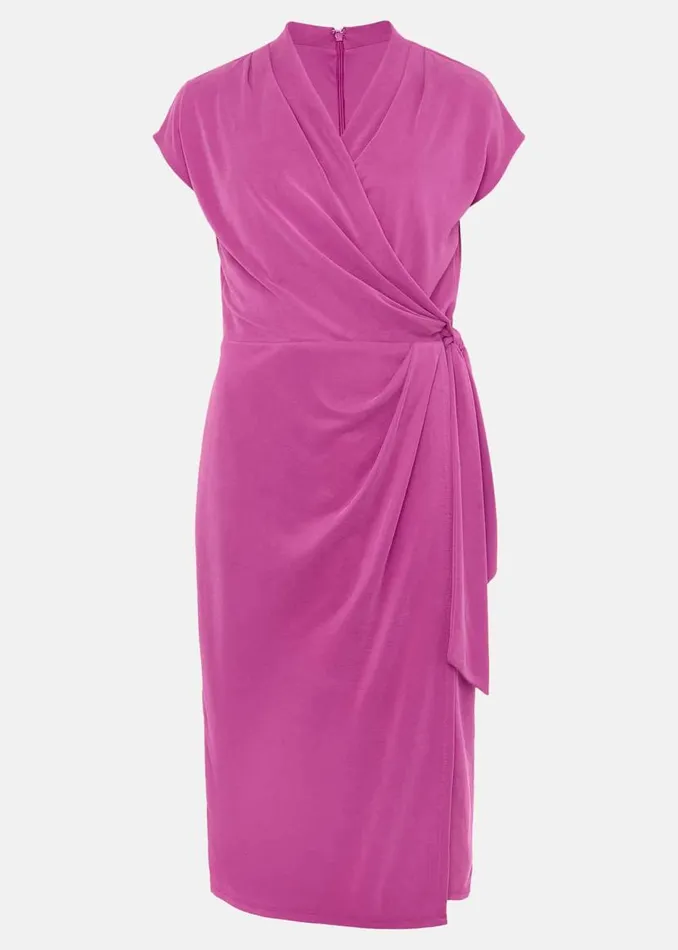 Phase Eight Dresses Toral Wrap Front Dress Orchid 8211 Women