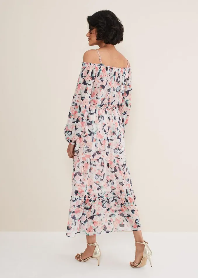 Phase Eight Dresses Vicky Off Shoulder Printed Dress Multicoloured 8211 Women Phase Eight Dresses Vicky Off Shoulder Printed Dress Multicoloured 8211 Women