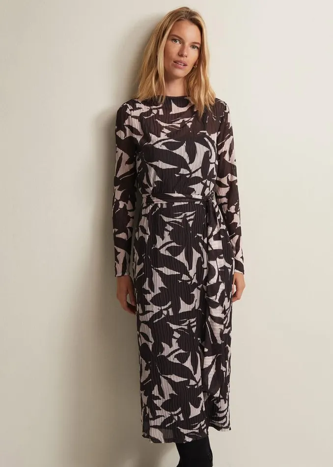 Phase Eight Dresses Yvonne Floral Midi Dress Black Multi 8211 Women