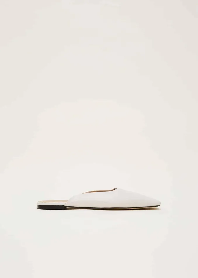 Phase Eight Flats Slip On Mule Shoe Ivory 8211 Women