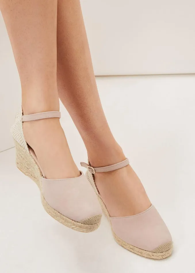 Phase Eight Heels Strap Wedge Espadrille Neutral 8211 Women