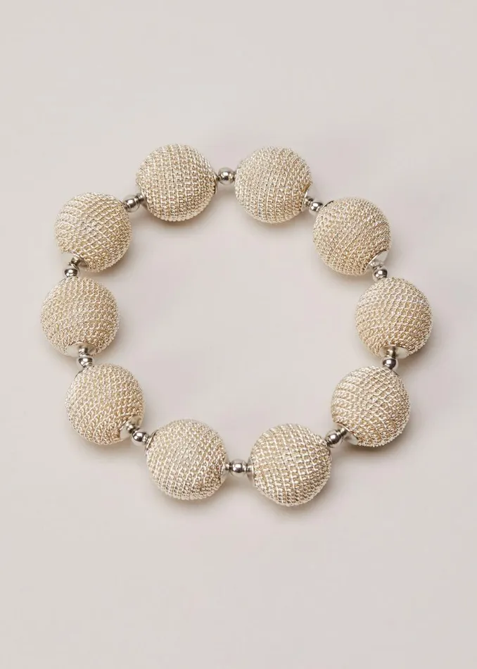 Phase Eight Jewellery Beaded Bracelet Silver 8211 Women