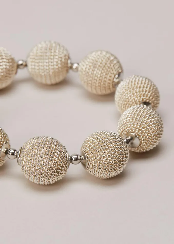 Phase Eight Jewellery Beaded Bracelet Silver 8211 Women
