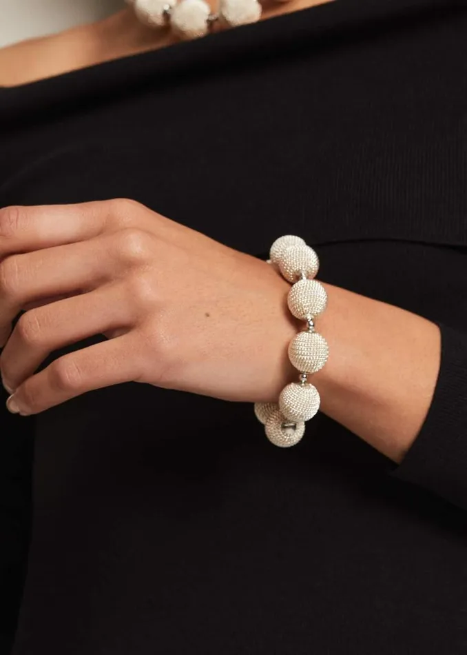 Phase Eight Jewellery Beaded Bracelet Silver 8211 Women