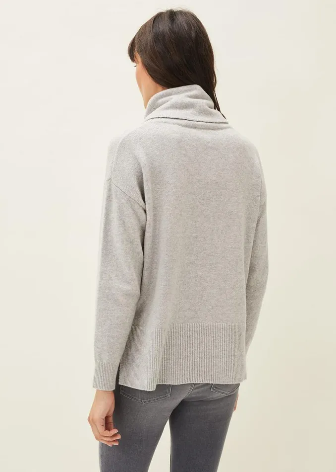 Phase Eight Knitwear Abella Cowl Neck Jumper Grey 8211 Women