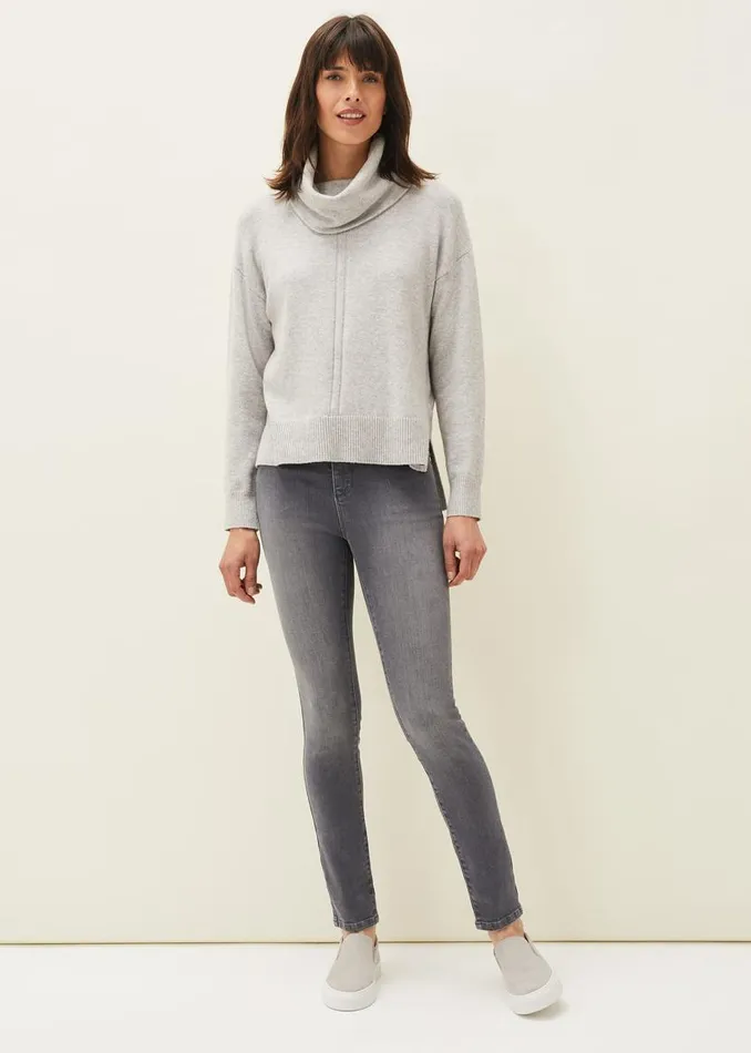 Phase Eight Knitwear Abella Cowl Neck Jumper Grey 8211 Women