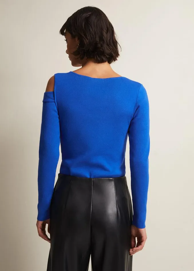 Phase Eight Knitwear Wren Blue Cut Out Knitted Top Blue 8211 Women