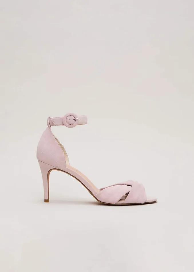 Phase Eight Occasion Shoes Suede Twist Ankle Strap Heeled Shoes Pale Pink 8211 Women Phase Eight Occasion Shoes Suede Twist Ankle Strap Heeled Shoes Pale Pink 8211 Women