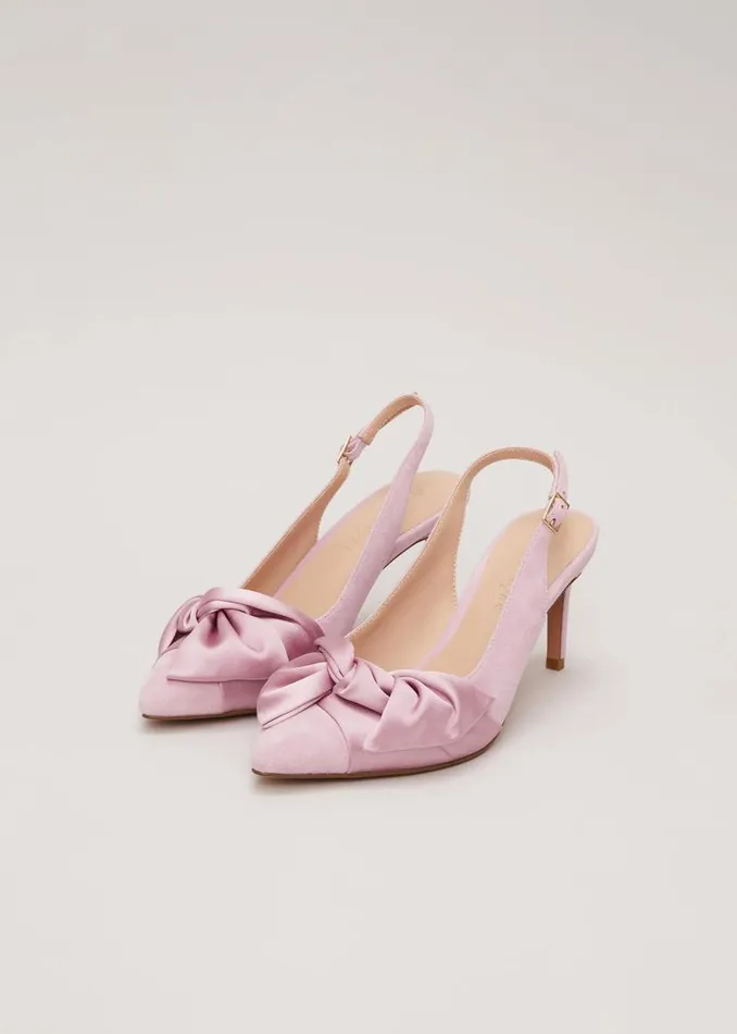 Phase Eight Occasion Shoes Twist Front Slingback Shoes Pink 8211 Women
