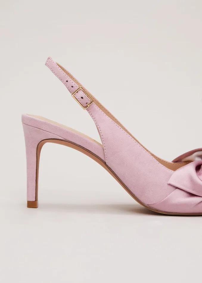 Phase Eight Occasion Shoes Twist Front Slingback Shoes Pink 8211 Women