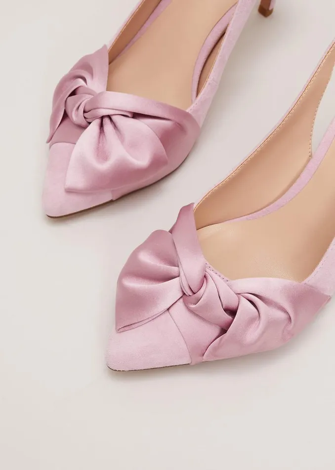 Phase Eight Occasion Shoes Twist Front Slingback Shoes Pink 8211 Women