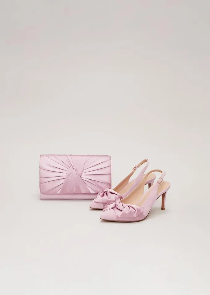 Phase Eight Occasion Shoes Twist Front Slingback Shoes Pink 8211 Women
