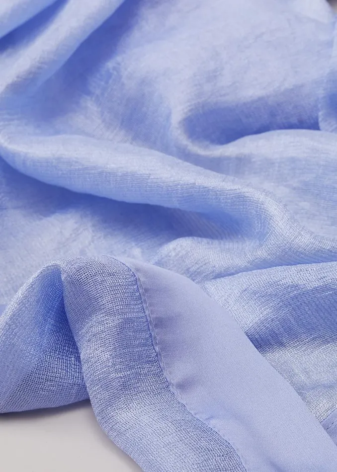 Phase Eight Scarves Satin Trim Scarf Pale Blue 8211 Women