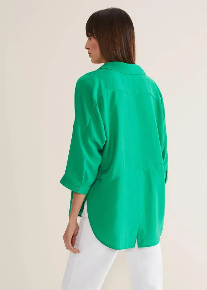 Phase Eight Shirts and Blouses Cynthia Longline Shirt Green 8211 Women