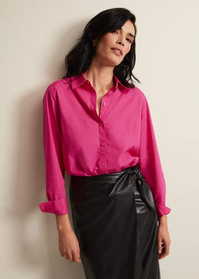 Phase Eight Shirts and Blouses Pink Cotton Shirt Pink 8211 Women