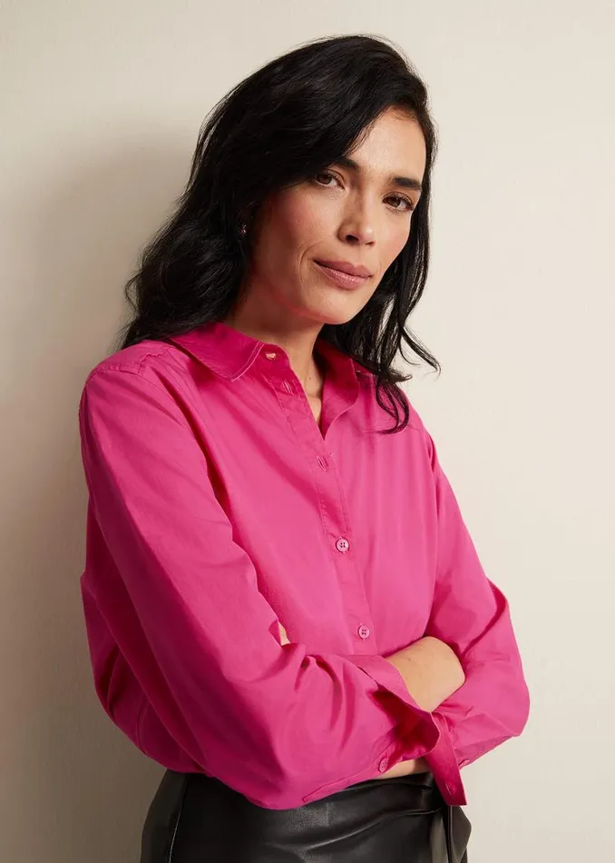 Phase Eight Shirts and Blouses Pink Cotton Shirt Pink 8211 Women