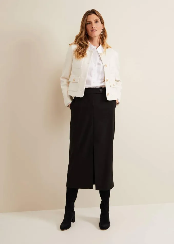Phase Eight Skirts Brynn Black Midi Suit Skirt Black 8211 Women