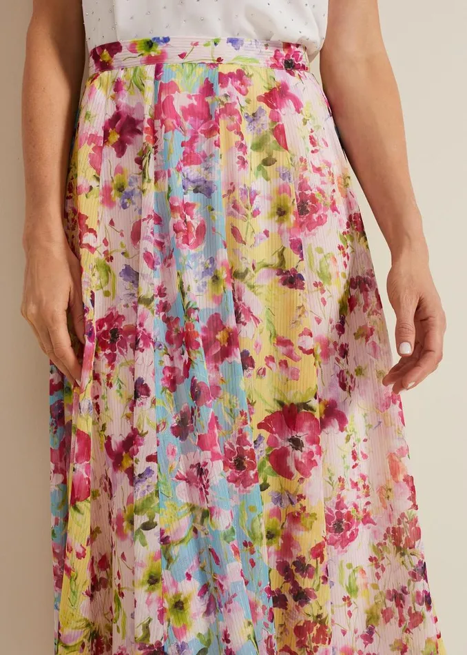 Phase Eight Skirts Vivianne Floral Midi Skirt Multicoloured 8211 Women